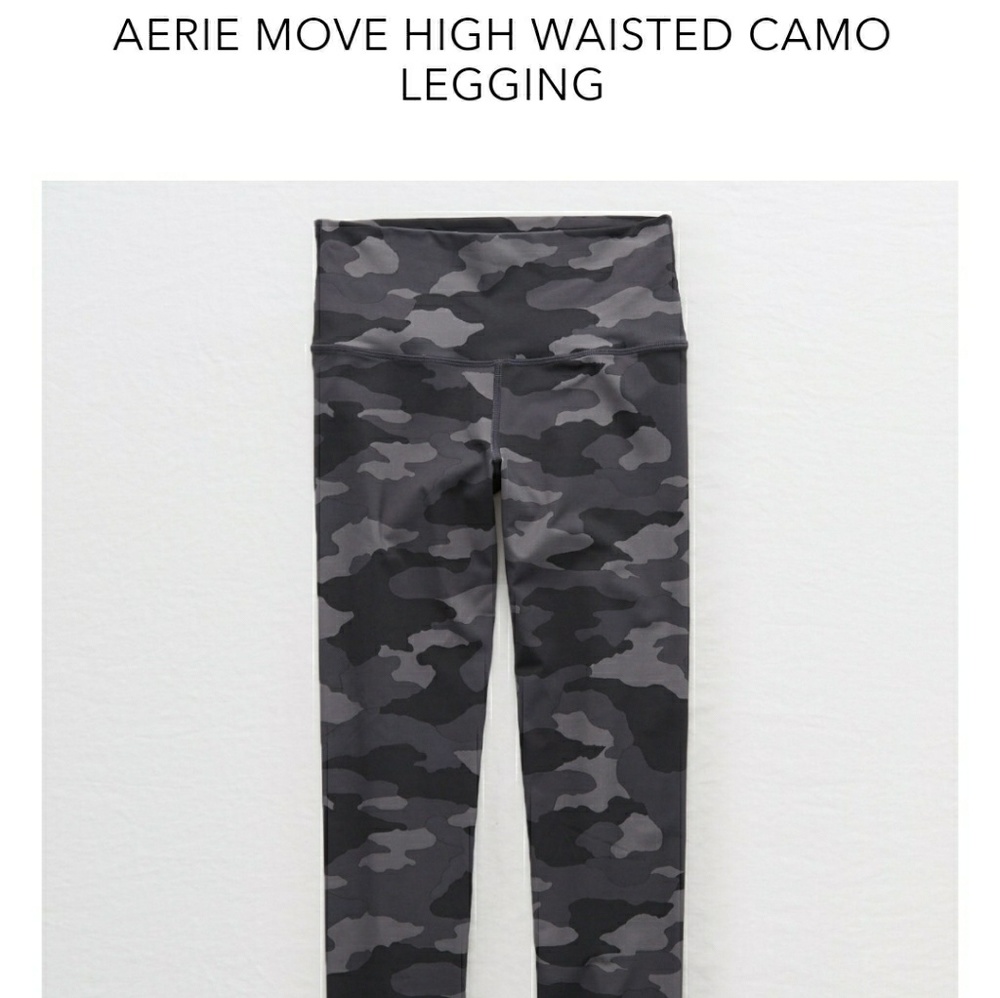 ISO Aerie gray camo leggings in size medium.